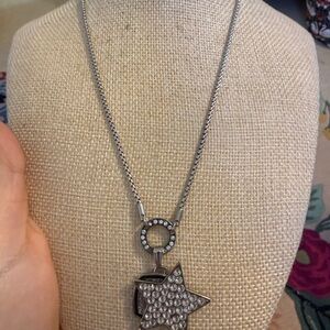 Elegant Silver Star Magnetic Removable Pendant Necklace